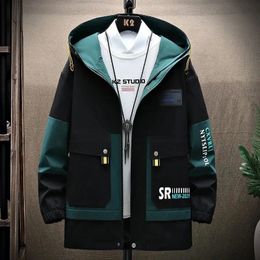Mens Jackets Autumn Men Fashion Casual Trend Hooded Loose style Waterproof HighQuality Jacket male M4XL 231113