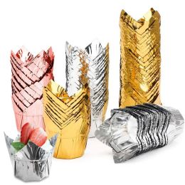 Cupcake Disposable Tip Liners Aluminium Foil Baking Muffin Cups Ramekin Holders Cake Wrappers For Parties Xbjk2203 Drop Delivery Home Dhow3