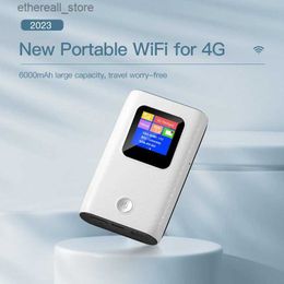 Routers KuWFi Mini 150mbps 4G Router Wireless Wifi Portable Modem Unlocked Outdoor Mobile Hotspot Pocket Devices 6000mah Power Bank Q231114