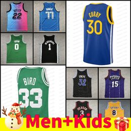 Men Kids 3 Allen Iverson Basketball Jersey 33 Larry Bird 12 Morant James Stephen 32 Shaq 0 Carter Tatum Bryant Youth Stephen 30 CurryChristmas Gifts For Kids Fans