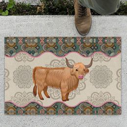 Carpets Sized Blankets For Bed Animal Floor Mat Welcome Door Cow Polyester Rose Rug