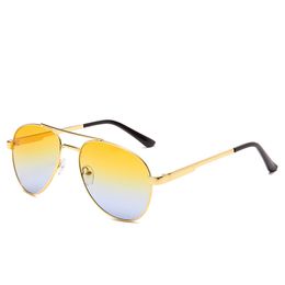 Factory Eyewear Gradient Lens Metal Sunglasses Man Brand Glasses Men Women Designer Oculos De Sol