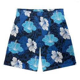 Men's Shorts Polynesian Tribal Pohnpei Totem Tattoo Prints Basic Short Summer Casual Fitness Sweatpants Gym Workout Mesh Sport