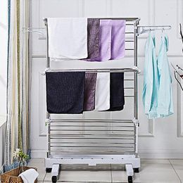 Hangers Indoor Or Outdoor Household Folding Clothes Drying Rack Laundry Dryer Hanging Hanger Organiser