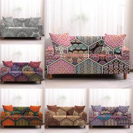 Chair Covers 1/2/3/4 Seat Geometric Printing Stretch Sofa Cover All-inclusive Anti-fouling Living Room Fabric