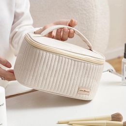 Cosmetic Bags Large Woman's Travel Toiletry Kit Bag Makeup Organiser Girls Handbag Bathroom Wash Retro Make Up Storage Pouch