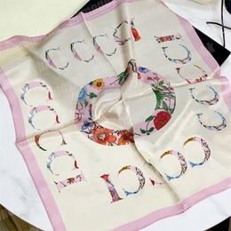 letter printed designer shawl for women luxury silk scarf ladies hair wrap sun-proof neckerchiefs designers g scarves twill silks Pashmina office lady cravat
