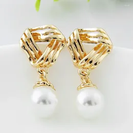 Backs Earrings Clip Without Piercing Imitation Pearl Non Pierced For Party Wedding Woman