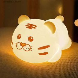 Night Lights Lamp Household Lighting Supplies For Kids Small Cute Household Lighting Tool Cartoon Tiger Night Light Usb Charging High-quality Q231114