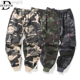Men's Pants Mens Joggers Pants Casual Camouflage Cargo Pants 2023 New Men Hip Hop Streetwear Fashion Military Harem Pants Multi-Pocket 8XL W0414