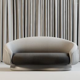 Decorative Figurines Engineering Arc Modern Art Leisure Fabric Single-Seat Sofa Chair Club