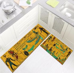 Carpets Ancient Egypt Area Home Baby Mat And Rug Living Room Large Crystal Velvet Bathroom Bedroom Kitchen Door