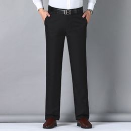 Mens Pants MRMT Brand Trousers High Waist Black Suit Men Thin Straight Loose Formal Business Casual Man Trouser 230414