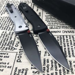 NUOVO Pocket BM 535BK-4 Coltello pieghevole Bugout M390 Nero DLC Lama liscia Strumento EDC 696 205