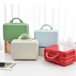 Suitcases 2023 14-Inch Portable Cosmetic Case Wedding Gift Box Mini-Storage Suitcase