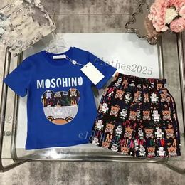 Neue Designer Mosch Style Kinderkleidung Sets für Sommer Jungen und Mädchen Sport Anzug Baby Infant Kurzarm Kleidung Kinder Set 2-12T