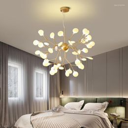 Chandeliers LED Pendant Lamp Simple Nordic Modern Creative Firefly Light Stylish Tree Branch Decorative Ceiling Hanging