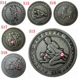1880-CC sexy Hobo Coins USA Morgan Dollar Hand Carved Crafts Copy Coins Metal Crafts Special Gifts