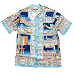 2023 spring and fall new wonderful mens designer luxury beautiful printing shirts - US SIZE shirts - high quality mens designer button short sleeve shirts