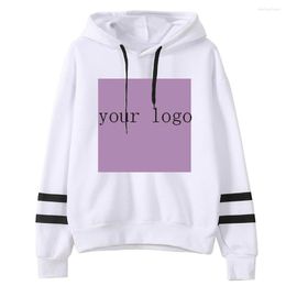 Men's Hoodies Diy Logo Image Print Clothing Customised Sport Casual Sweatshirt Hoodie Pullover Size Xs-4Xl