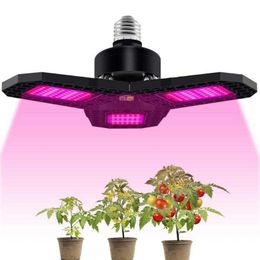 Grow Lights 50lm/W Foldable LED Grow Light Full Spectrum E27 Waterproof Plant Growing Light Phytolamp Bulb For Indoor Plants Flower Seedling P230413