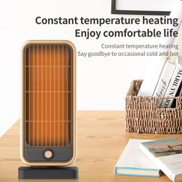 Home Heaters 500W PTC portable electric fan heater vertical household winter 220V hot air room fast heating EU plug 231114