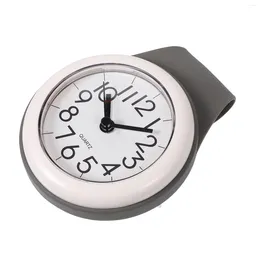 Wall Clocks Bathroom Suction Cup Clock Toilet Watch Towel Rack Mounted Rail Silent Household