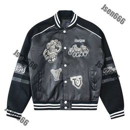 Varsity Mens Jacket Designer Varsity Louiseity Baseball Coat Fashion Womens Letterman Embroiderd Letter Jacket Single Breasted Tops Couples Clothing M7F4