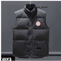 canda goose Jackets Designer Down Vest Pocket Zipper Badges Men Downs Casual Coat Canadian Goose Tops Outwear Multiple Colour goose jacket 6 7GI0