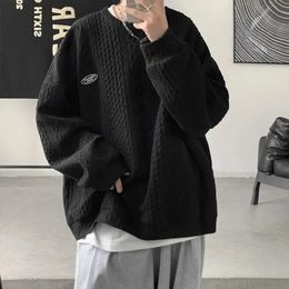 Men s Tracksuits Cozok Korean Men Sweatshirts Hip Hop Solid Colour Basic O Neck Oversized Pullovers 2023 Autumn Fashion Casual Long Sleeve Tops 231113