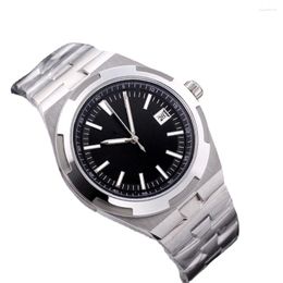 Wristwatches Men's Watch 904l Stainless Steel Automatic Mechanical High Quality OverSea Black Blue Sapphire