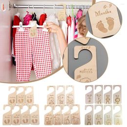 Hangers 7Pcs Baby Closet Dividers Cartoon Infant To 24 Months Nursery Clothes Organisers Hanger Wardrobe Hanging Label