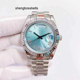 Luxury watch U1 Mens Watch Baby Blue Dial Automatic Movement 41MM Waterproof Watches Stainless Steel Bracelet Wristwatches