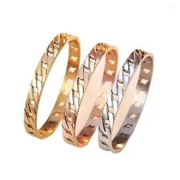Bangle European And American Personality Fashion Simple Chain Stainless Steel Ladies Bracelet