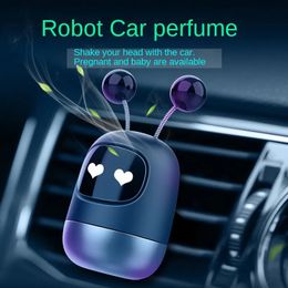 Car Air Freshener Robot Fragrance Car Air Vent Scent Aromatherapy Auto Air Outlet Perfume Long-lasting Fragrance Clip Diffuser Car Accessories 231113