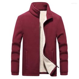 Men's Jackets Mens Thick Fleece Men Outwear Sportswear Wool Liner Warm Coats Man Thermal Coat Winter
