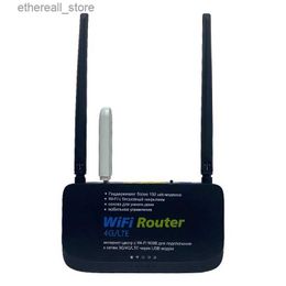 Routers Cioswi Wireless WiFi Router 300Mbps for USB 4G Modem 2*LAN WAN Omni II Firmware for Russia 2.4G Antenna Internet Access Point Q231114