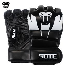 Protective Gear SOTF Adults MMA Venomous snake Multicolor Boxing gloves Tiger Muay Thai muay thai boxing fight glove Sanda pads box 230413