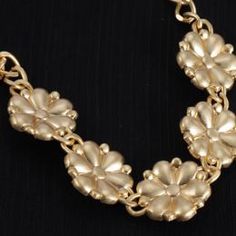 Inlaid Crystal Flowers Necklace Famous Brand Clavicular Chokers Necklace Designer Anti Allergy Jewellery Wedding Women Accessories Gifts XMN12 --01
