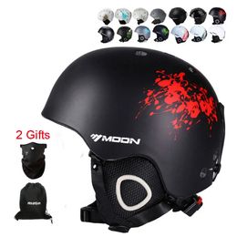 Ski Helmets Skiing Helmet Autumn Winter Adult and Children Snowboard Skateboard Equipment Snow Sports Safety Ski Helmets 231114