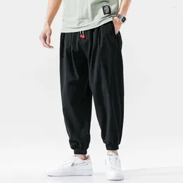 Men's Pants Cotton Casual Harem Men Joggers Man 2023 Summer Trousers Male Chinese Style Baggy Harajuku Clothe