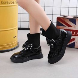 Kids Socks 2021 Bow Autumn Winter Kids Fashion Sneakers For Children'S Stretch School Cute Shoe Ankle Boots For Kid Girl Big Girls 12L231114