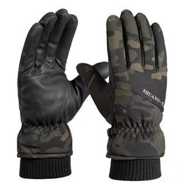 Ski Gloves Winter Ski Gloves Unisex Waterproof Snow Camouflage Gloves Winter Tactical Gloves For Men Women 231114