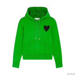 Amisweater Amis Designer Hoodie AM I Paris Hooded Pullover Hip Hop Casual Hoody Coeur Heart Love Knit Sweatshirt Men Women Winter Fashion Amiparis KCDR