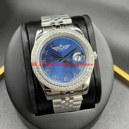16 Style Mens Watches 41mm 36mm 278238 228238 278381 Blue Dial Watch Automatic Mechanical movement Mens Diamond Bezel Stainless Steel Wrist Designer Watches