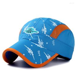 Ball Caps Kids Lightweight Breathable Snapback Hat Quick Drying Sun Toddler UPF50 Mesh Baseball Cap UV Protection