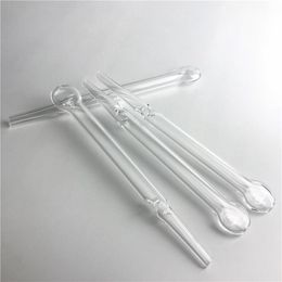 6 Inch Flat Top Quartz Rig Sticks Mini Nector Collector Stick Philtre Tips Smoking Quartz Straw Tube Cigarette Holder ZZ