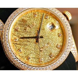 luxury diamond watches ice out watch for man high quality datejusts date day menwatch 8FYV mechanical movement uhr crown bust down montre full diamond rolx reloj