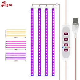 Grow Lights Phytolamp For Plants Light 30cm Led Grow Light Phyto Lamp 5V Full Spectrum Bulb Hydroponic Lamp Greenhouse Flower Seed Grow Tent P230413