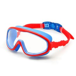 goggles Kids Swim Goggles Children 3-8Y Wide Vision Anti-Fog Anti-UV Snorkeling Diving Mask Ear Plugs Outdoor Sports 231113